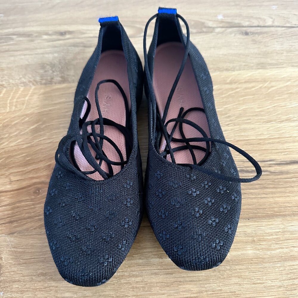 Rothy's The Square Wrap 8.5 shimmer black